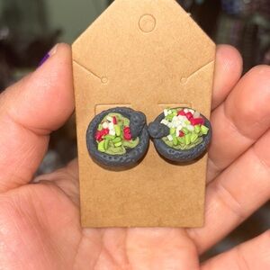 Colorful Avocado in Molcajete Earrings